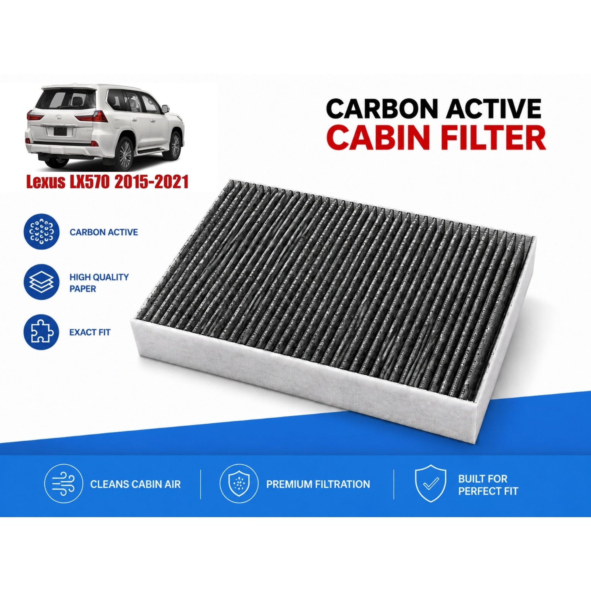 Lexus LX570 2015-2021 Cabin Filter Carbon Active