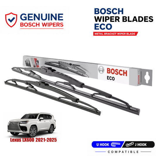 Bosch Genuine metal front wiper set for Lexus LX600 2021-2025, pair of two