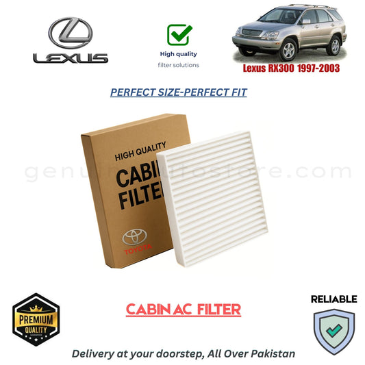Lexus RX300 1997-2003 CABIN AC FILTER in Pakistan. 100% Genuine, Reliable, Best Price, Cash on Delivery Available 