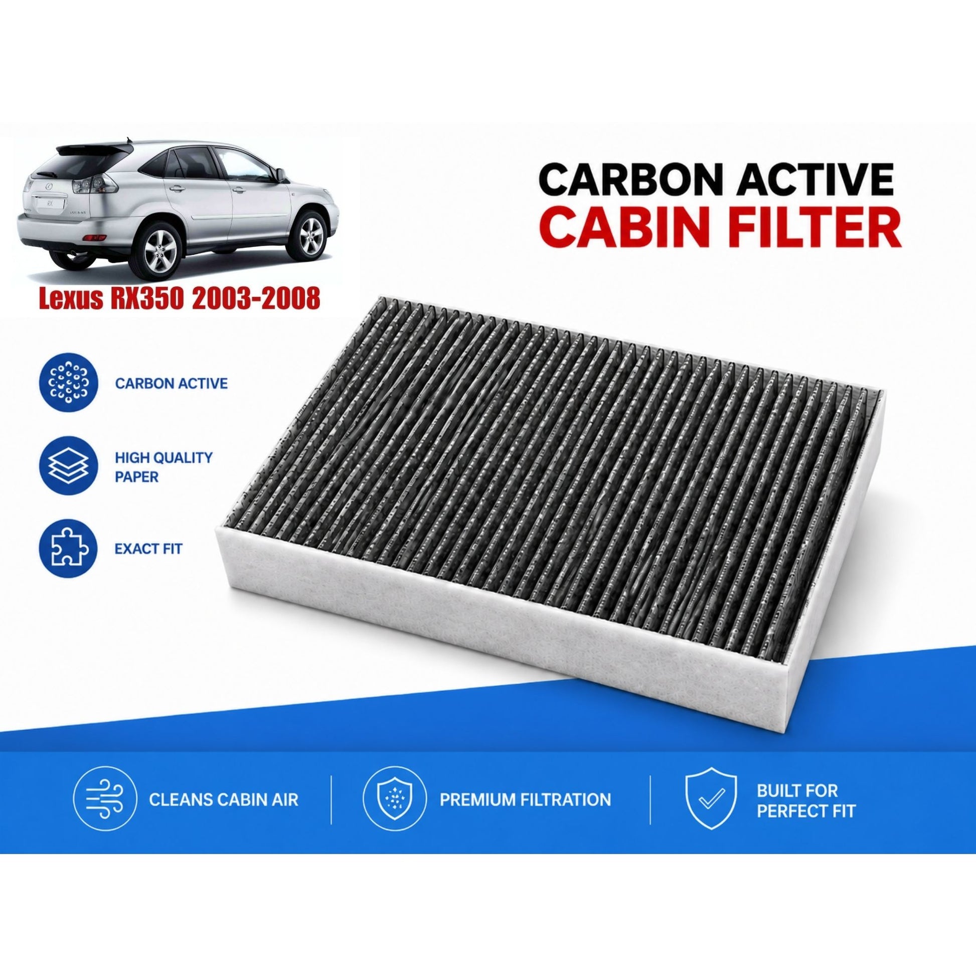 Lexus RX350 2003-2008 Cabin Filter Carbon Active