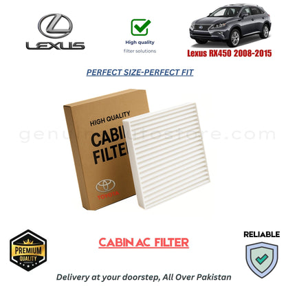 Lexus RX450 2008-2015 CABIN AC FILTER in Pakistan. 100% Genuine, Reliable, Best Price, Cash on Delivery Available 