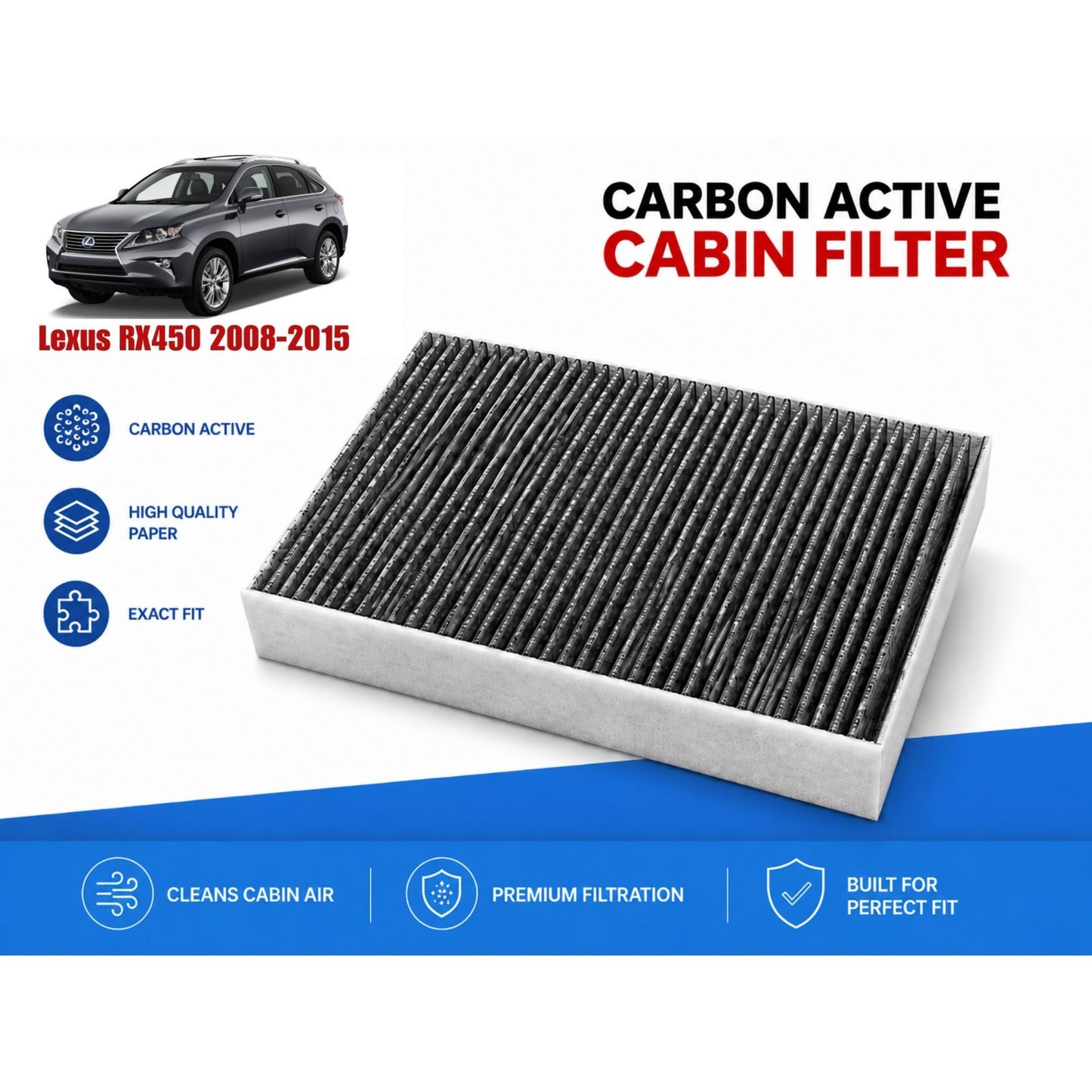 Lexus RX450 2008-2015 Cabin Filter Carbon Active