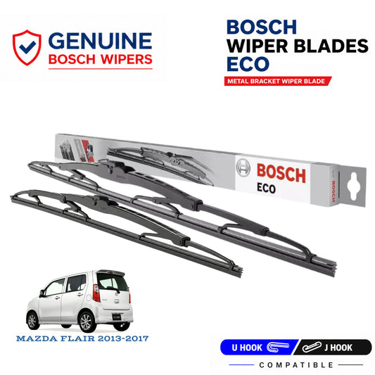 Bosch Genuine metal front wiper set for Mazda Flair 2013-2017, pair of two