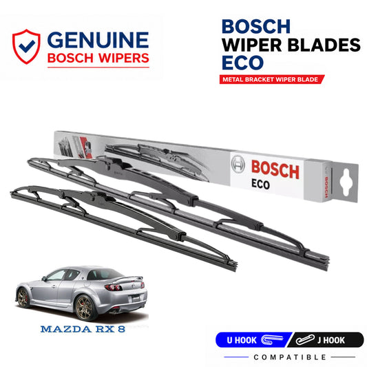 Bosch Genuine metal front wiper set for Mazda RX 8, pair of two