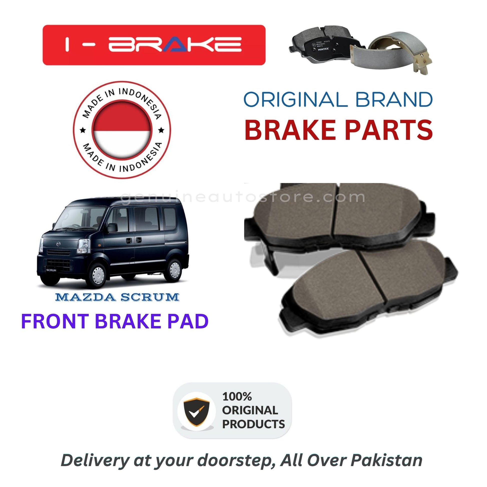 MAZDA SCRUM Front Brake Pads iBrake Indonesia Genuine
