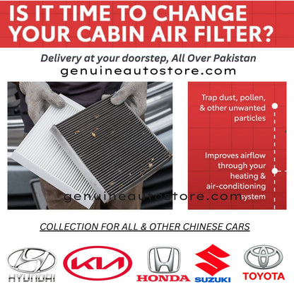 MG ZS 2020-2025 CABIN AC FILTER in Pakistan. 100% Genuine, Reliable, Best Price, Cash on Delivery Available 