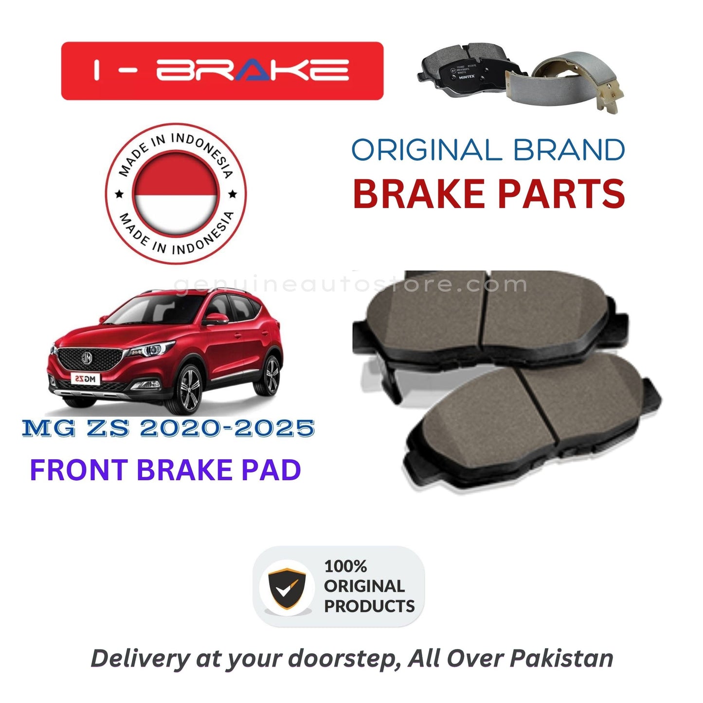 MG ZS 2020-2025 Front Brake Pads iBrake Indonesia Genuine