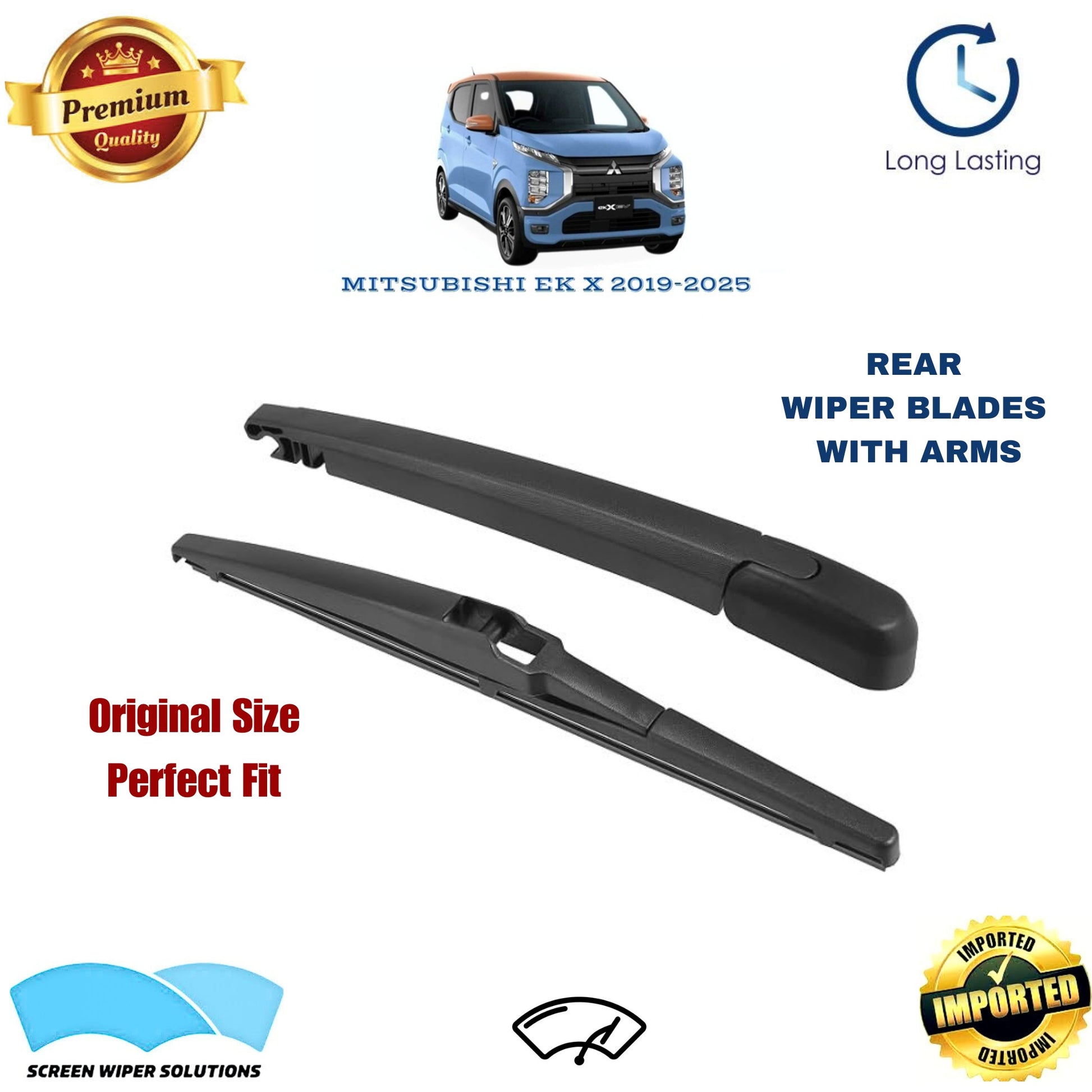 MISTUBISHI EK X 2019-2025 Rear Wiper Blade with Arm in Pakistan