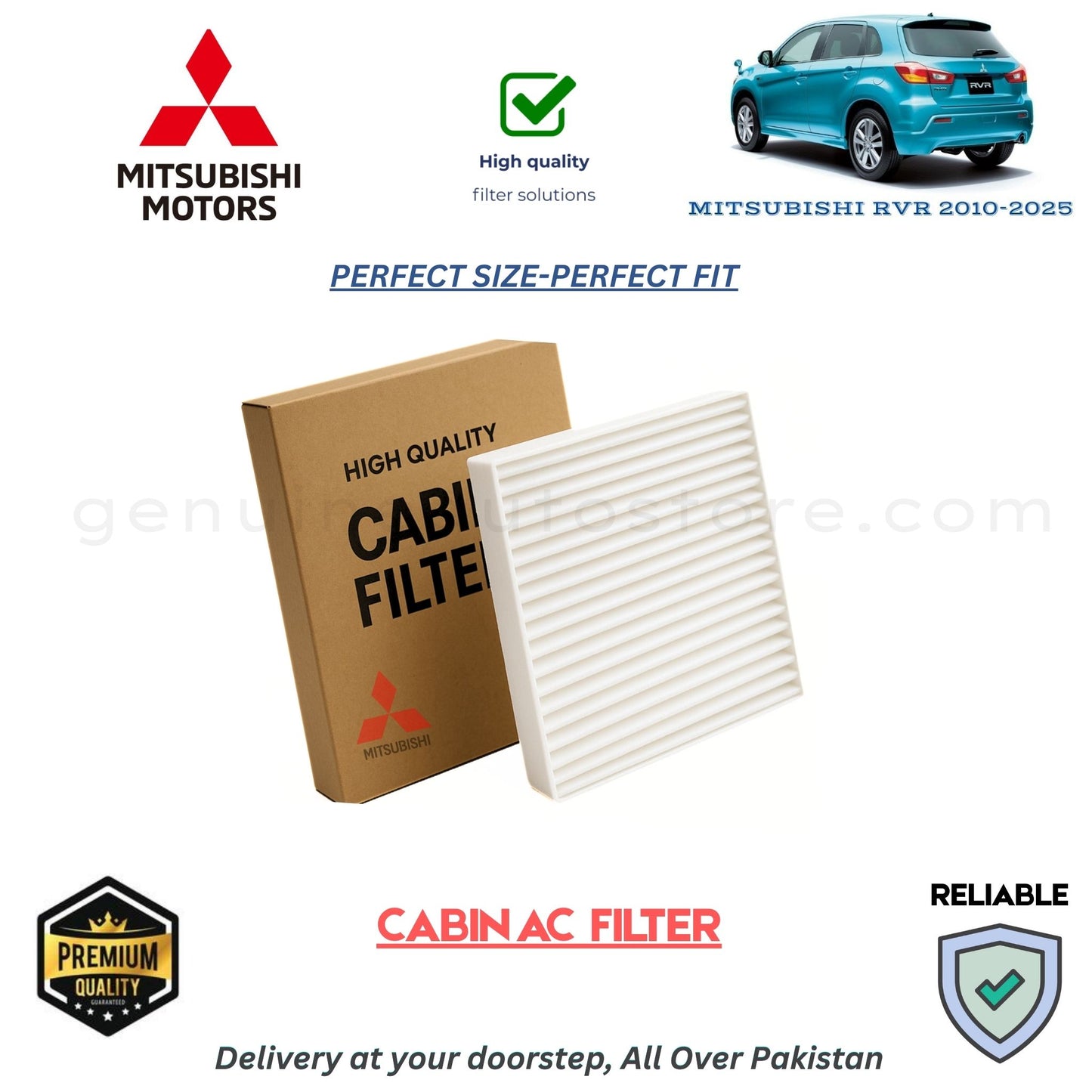 MISTUBISHI RVR 2010-2025 CABIN AC FILTER in Pakistan. 100% Genuine, Reliable, Best Price, Cash on Delivery Available  