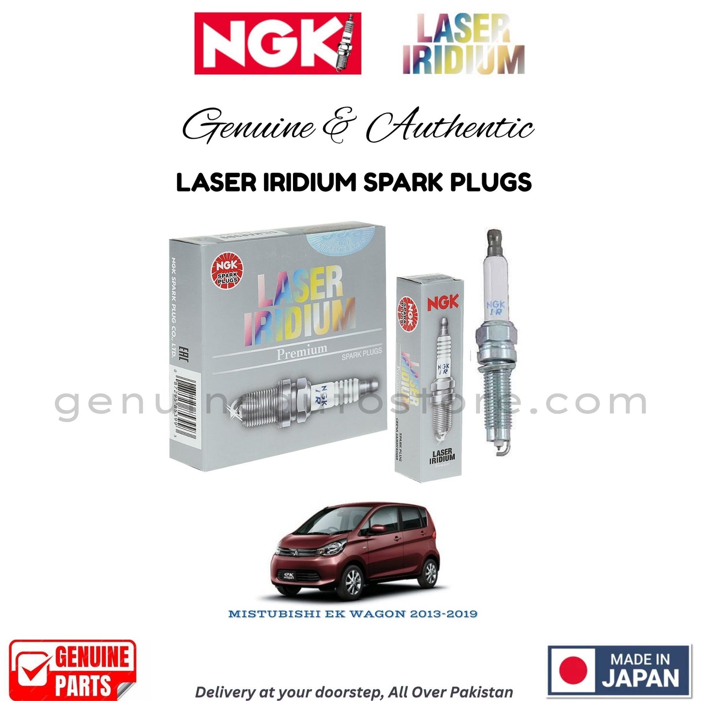 MITSUBISHI EK WAGON 2013-2019 NGK LASER IRIDIUM SPARK PLUGS in Pakistan. 100% Genuine, Reliable, Best Price, Cash on Delivery Available