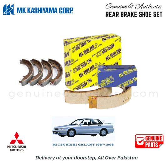MITSUBISHI GALANT 1987-1998 MK JAPAN REAR BRAKE SHOE SET in Pakistan. 100% Genuine, Reliable, Best Price, Cash on Delivery Available