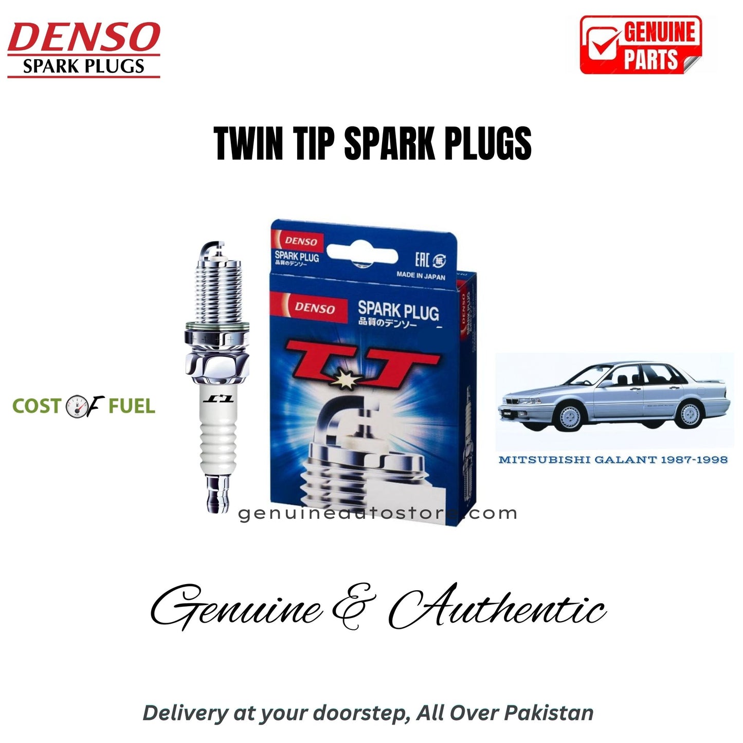 MITSUBISHI GALANT 1987-1998 DENSO Twin Tip Spark Plugs 4pcs in Pakistan – genuine replacement, better mileage and smooth performance