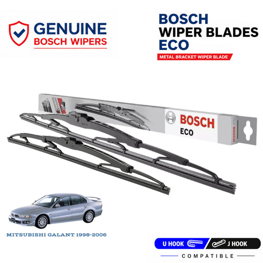Bosch Genuine metal front wiper set for Mitsubishi Galant 1998-2006, pair of two
