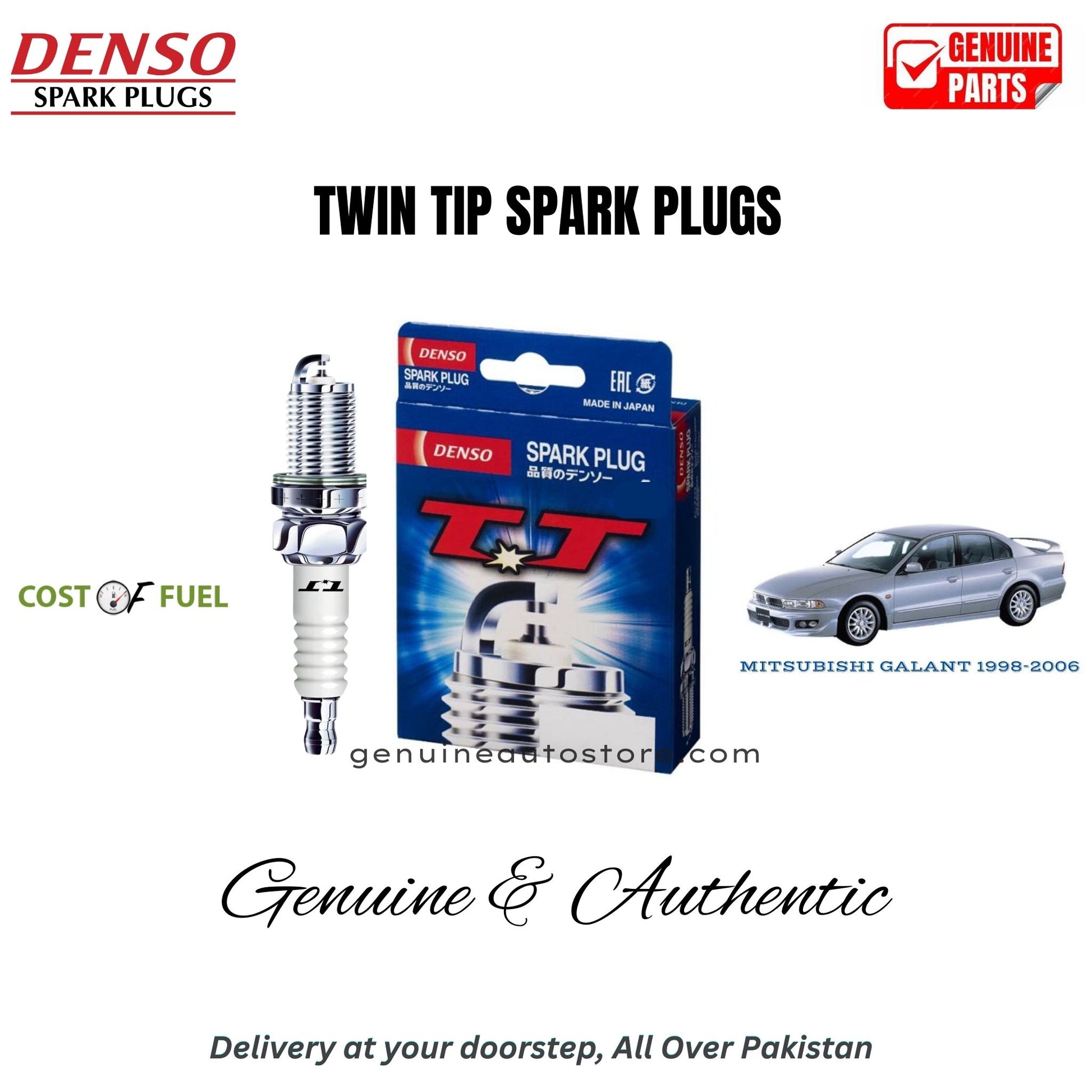 MITSUBISHI GALANT 1998-2006 DENSO Twin Tip Spark Plugs 4pcs in Pakistan – genuine replacement, better mileage and smooth performance