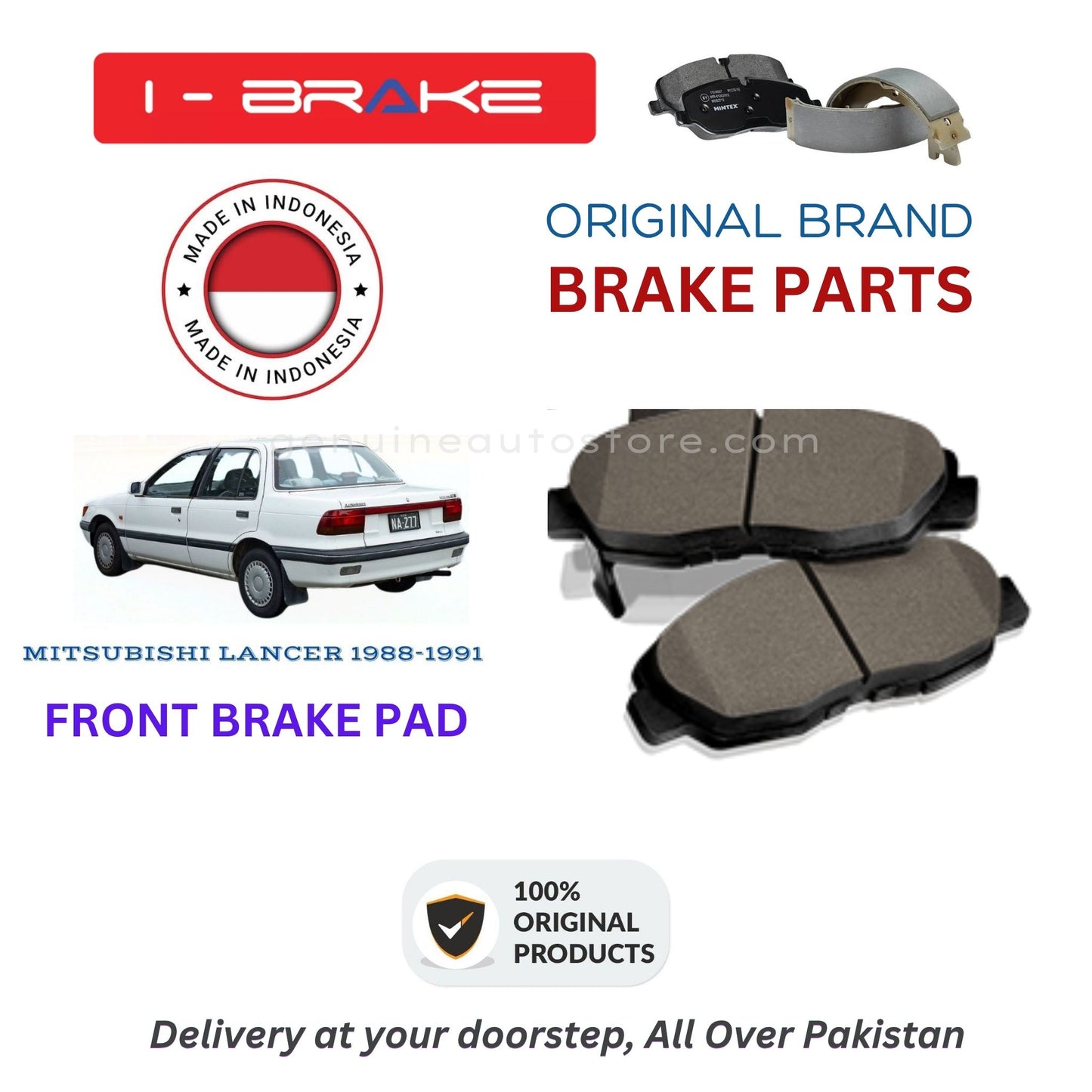 MITSUBISHI LANCER 1988-1991 Front Brake Pads iBrake Indonesia Genuine