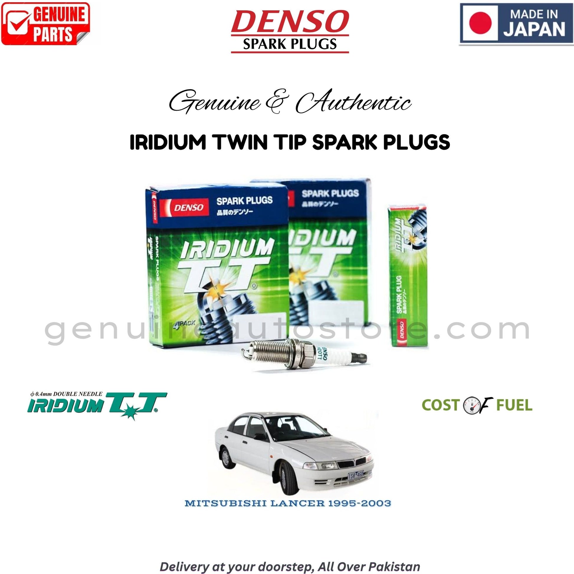 MITSUBISHI LANCER 1995-2003 DENSO IRIDIUM TWIN TIP SPARK PLUG in Pakistan, 100% Genuine, Reliable, Best Price, Cash on Delivery Available   