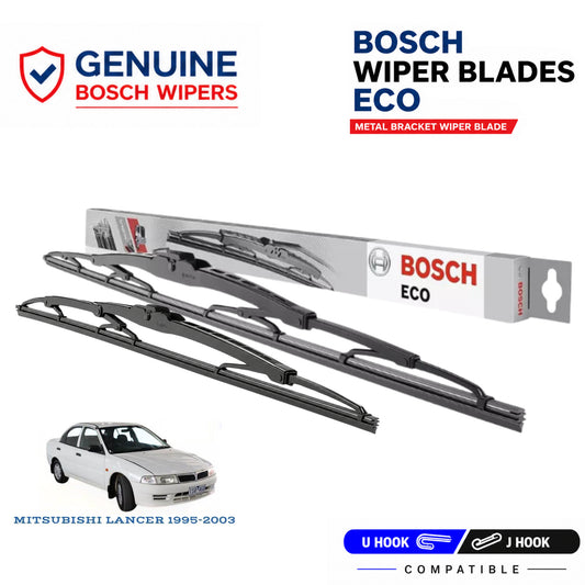 Bosch Genuine metal front wiper set for Mitsubishi Lancer 1995-2003, pair of two