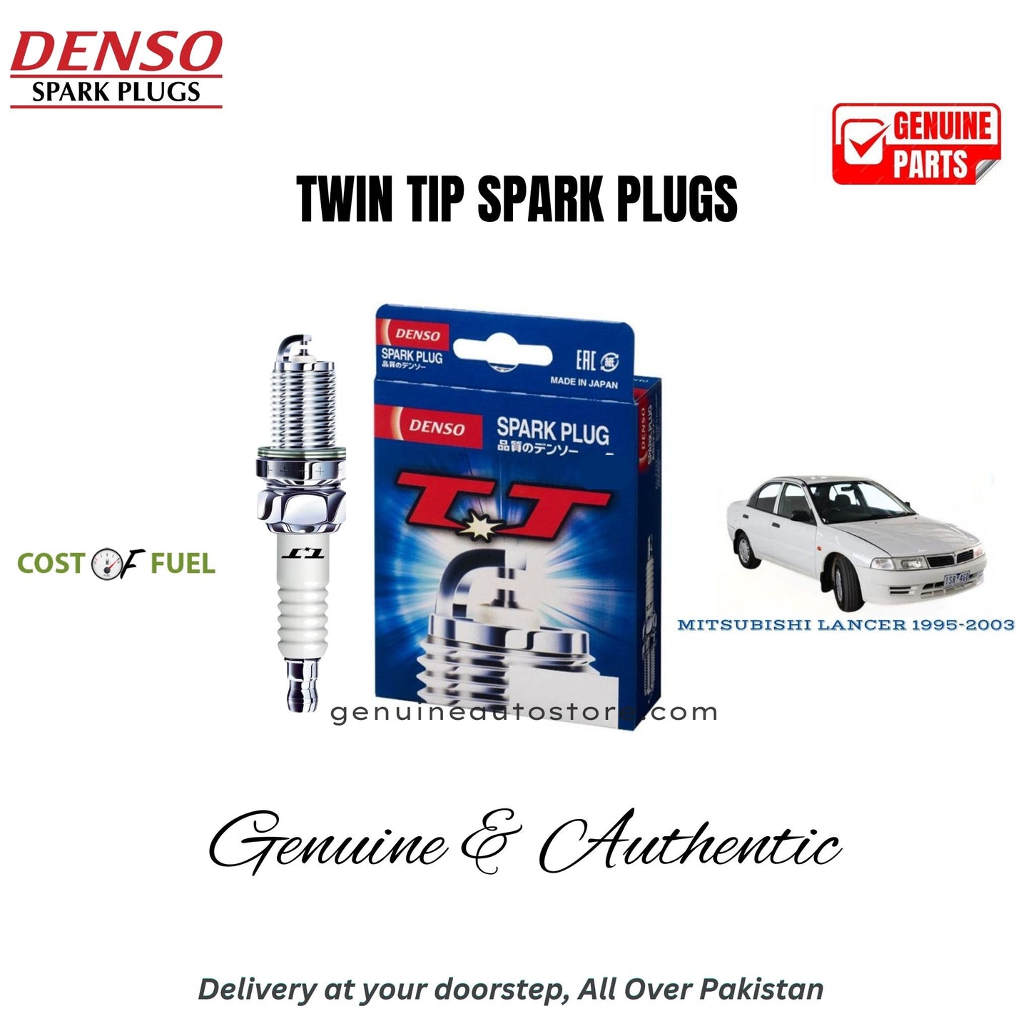 MITSUBISHI LANCER 1995-2003 DENSO Twin Tip Spark Plugs 4pcs in Pakistan – genuine replacement, better mileage and smooth performance