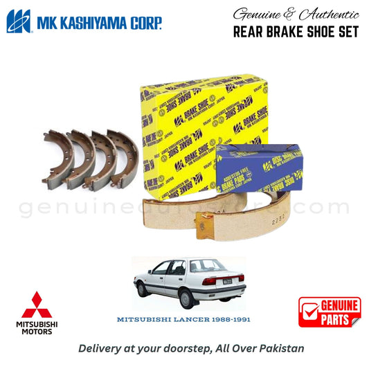 MITSUBISHI LANCER 1998-1991 MK JAPAN REAR BRAKE SHOE SET in Pakistan. 100% Genuine, Reliable, Best Price, Cash on Delivery Available