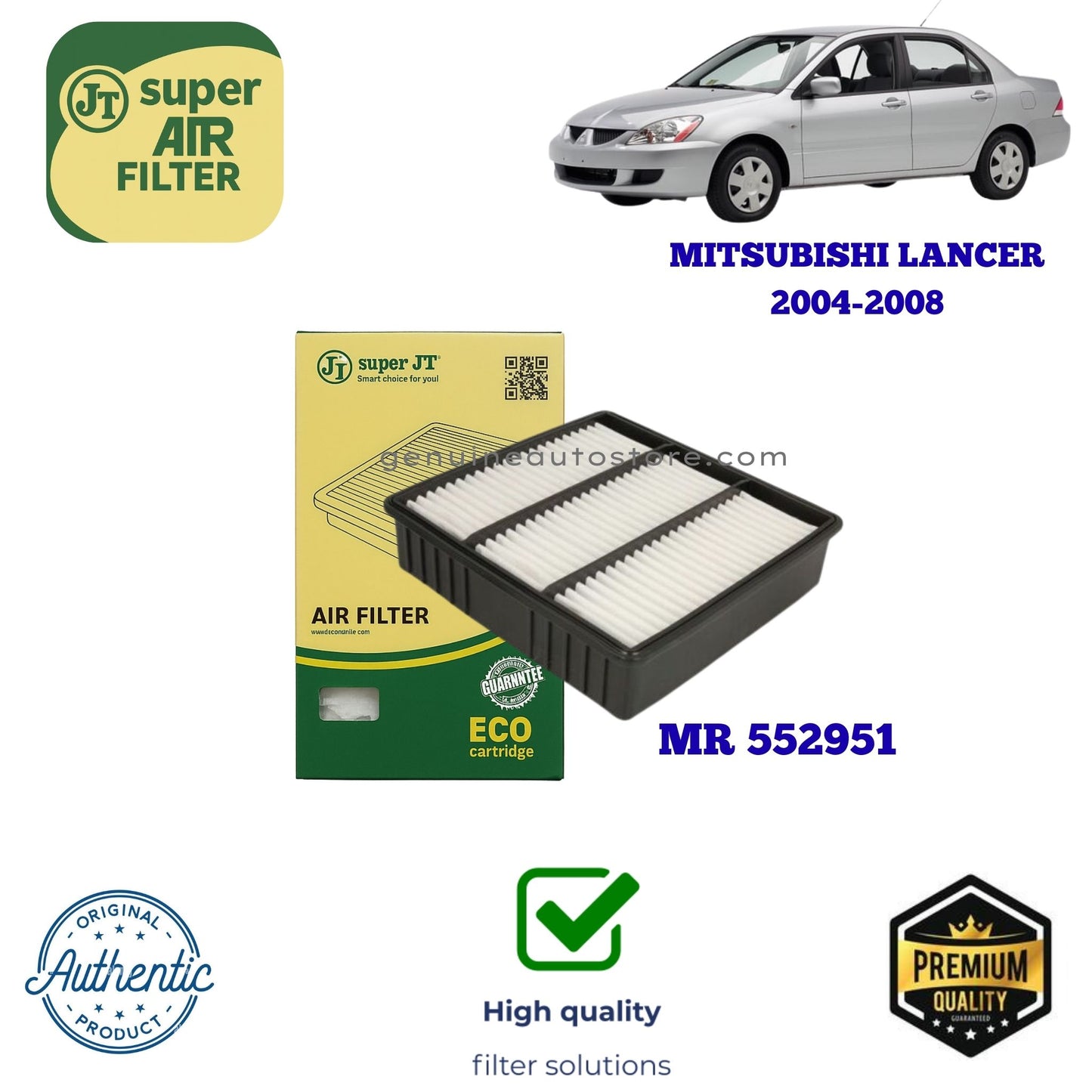 MITSUBISHI LANCER 2004-2008 Air Filter Super JT MR 552951 in Pakistan