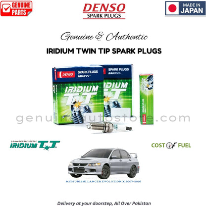 MITSUBISHI LANCER EVOLUTION X 2007-2016 DENSO IRIDIUM TWIN TIP SPARK PLUG in Pakistan, 100% Genuine, Reliable, Best Price, Cash on Delivery Available   