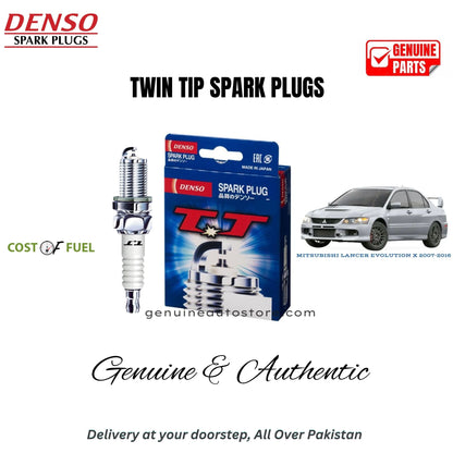 MITSUBISHI LANCER EVOLUTION X 2007-2016 DENSO Twin Tip Spark Plugs 4pcs in Pakistan – genuine replacement, better mileage and smooth performance