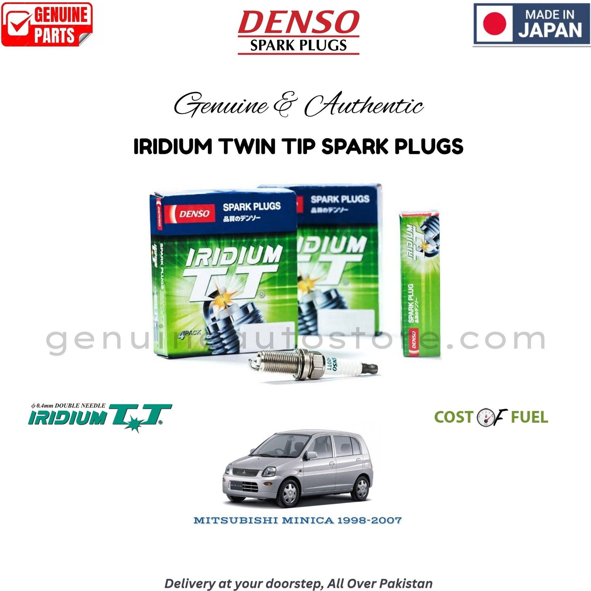 MITSUBISHI MINICA 1998-2007 DENSO IRIDIUM TWIN TIP SPARK PLUG in Pakistan, 100% Genuine, Reliable, Best Price, Cash on Delivery Available   