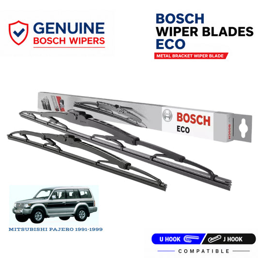 Bosch Genuine metal front wiper set for Mitsubishi Pajero 1991-1999, pair of two