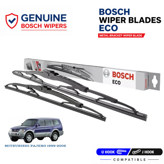 Bosch Genuine metal front wiper set for Mitsubishi Pajero 1999-2006, pair of two
