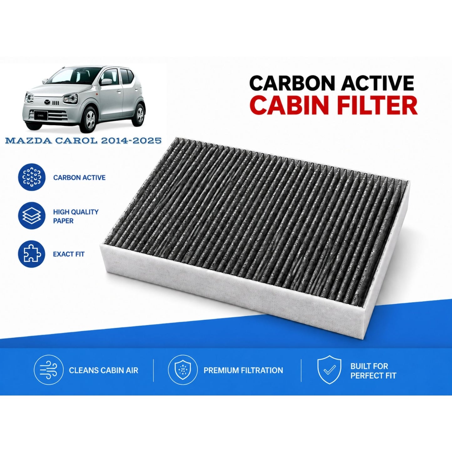 Mazda Carol 2014-2025 Cabin Filter Carbon Active
