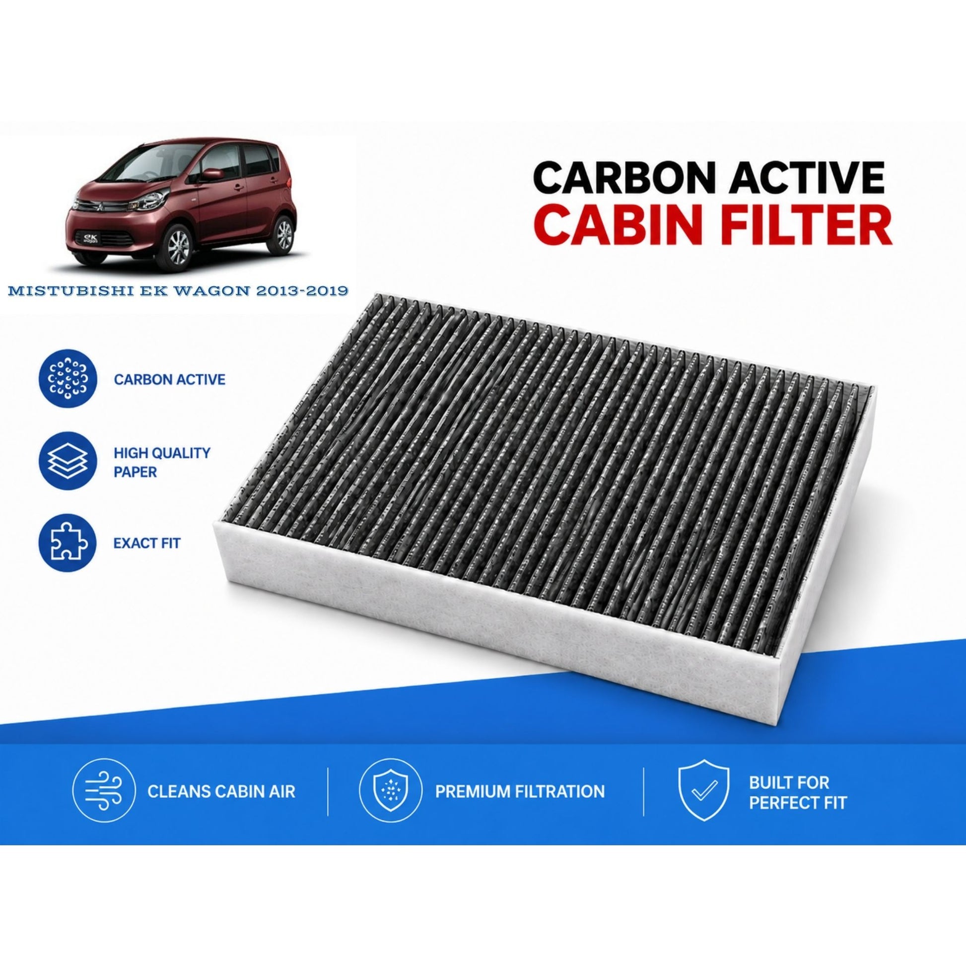 Mistubishi Ek Wagon 2013-2019 Cabin Filter Carbon Active