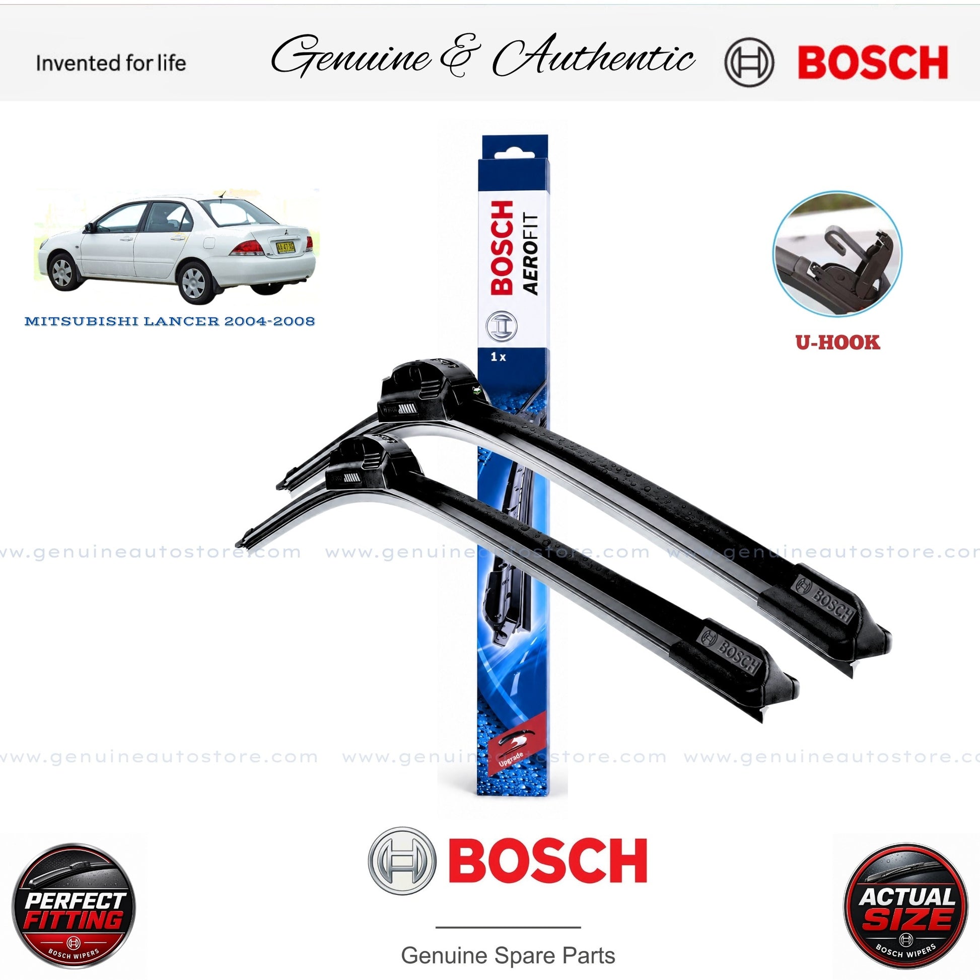 Mistubishi Lancer 2004-2008 Bosch Genuine Front Wiper Blade Set Pakistan