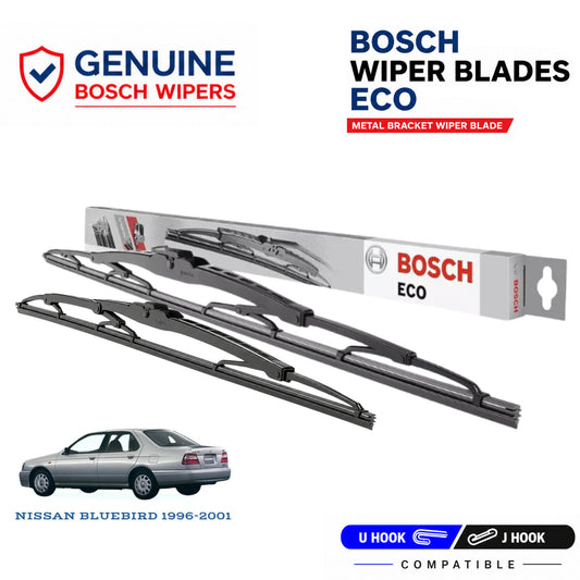 Bosch Genuine metal front wiper set for Nissan Bluebird 1996-2001, pair of two
