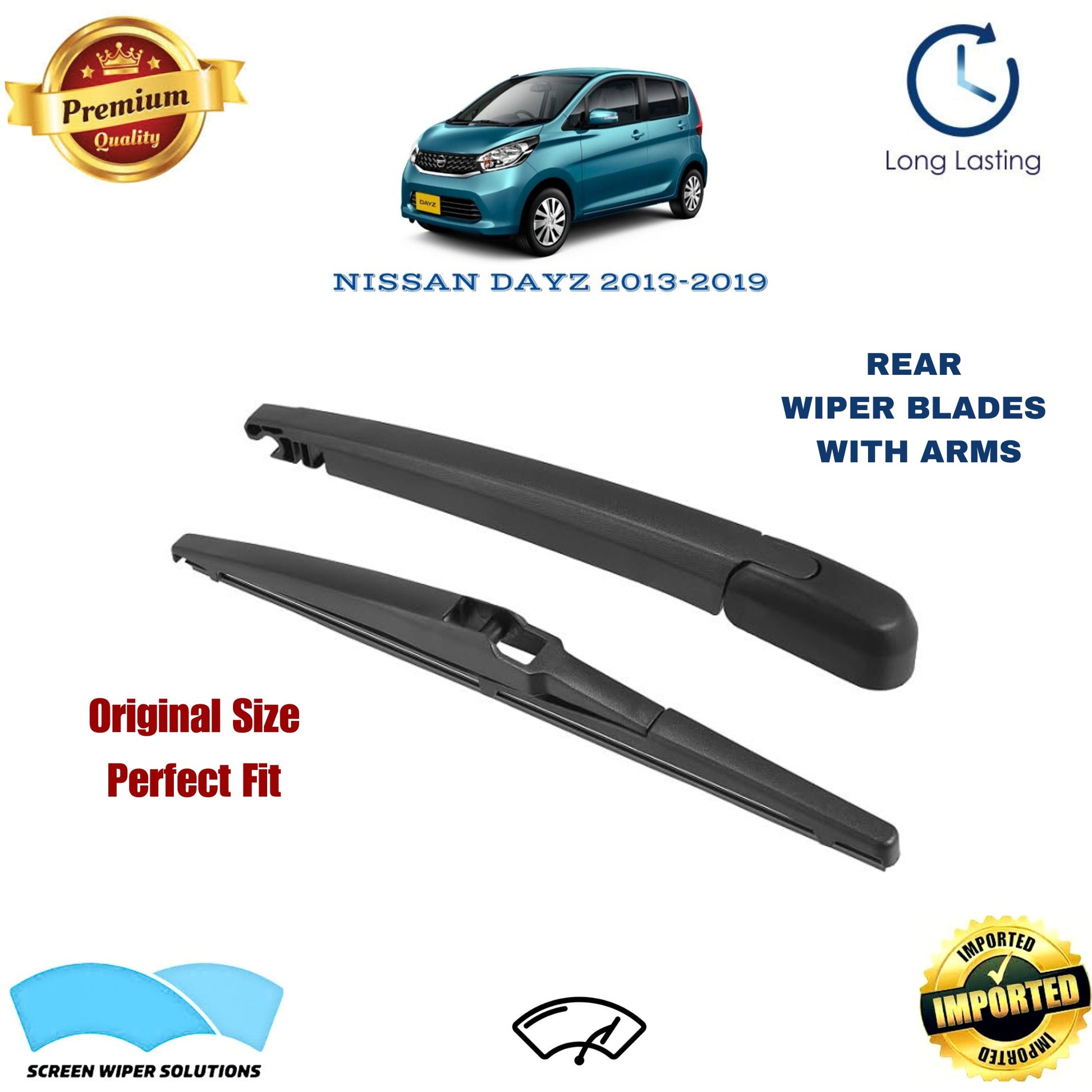 NISSAN DAYZ 2013-2019 Rear Wiper Blade with Arm in Pakistan