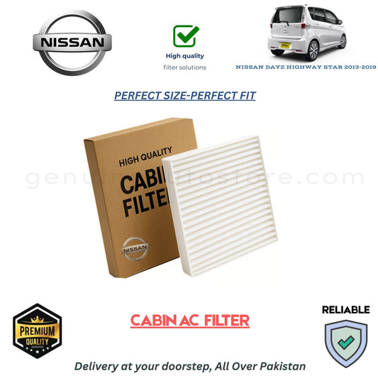NISSAN DAYZ HIGHWAY STAR 2013-2019 CABIN AC FILTER in Pakistan. 100% Genuine, Reliable, Best Price, Cash on Delivery Available  