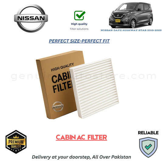 NISSAN DAYZ HIGHWAY STAR 2019-2025 CABIN AC FILTER in Pakistan. 100% Genuine, Reliable, Best Price, Cash on Delivery Available  