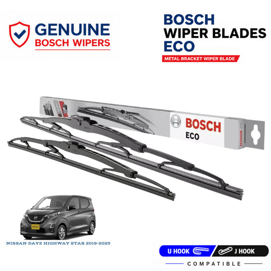 Bosch Genuine metal front wiper set for Nissan Dayz Highway Star 2019-2025, pair of two
