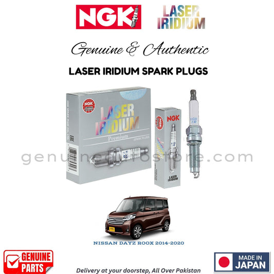 NISSAN DAYZ ROOX 2014-2020 NGK LASER IRIDIUM SPARK PLUGS in Pakistan. 100% Genuine, Reliable, Best Price, Cash on Delivery Available