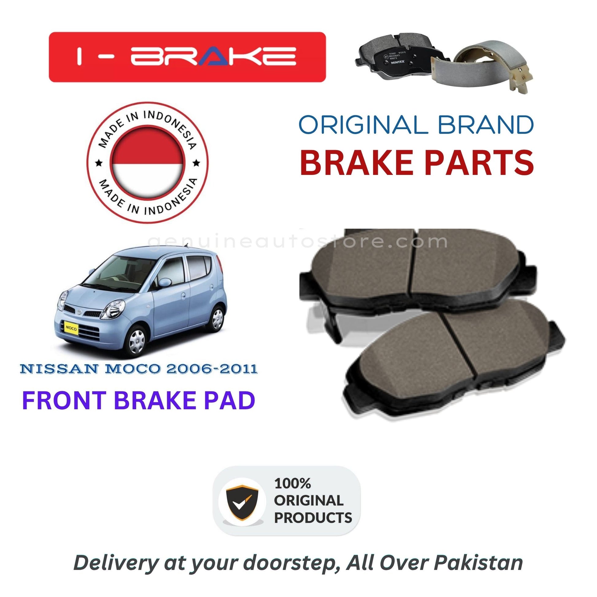 NISSAN MOCO 2006-2011 Front Brake Pads iBrake Indonesia Genuine