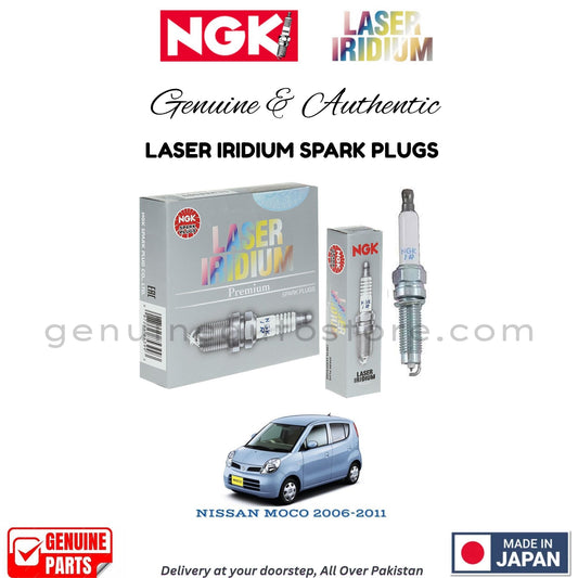 NISSAN MOCO 2006-2011 NGK LASER IRIDIUM SPARK PLUGS in Pakistan. 100% Genuine, Reliable, Best Price, Cash on Delivery Available