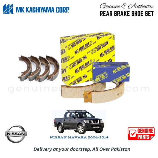 NISSAN NAVARA 2004-2014 MK JAPAN REAR BRAKE SHOE SET in Pakistan. 100% Genuine, Reliable, Best Price, Cash on Delivery Available