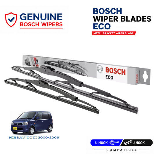 Bosch Genuine metal front wiper set for Nissan Otti 2000-2006, pair of two