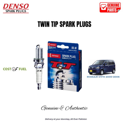 NISSAN OTTI 2000-2006 DENSO Twin Tip Spark Plugs 3pcs in Pakistan – genuine replacement, better mileage and smooth performance
