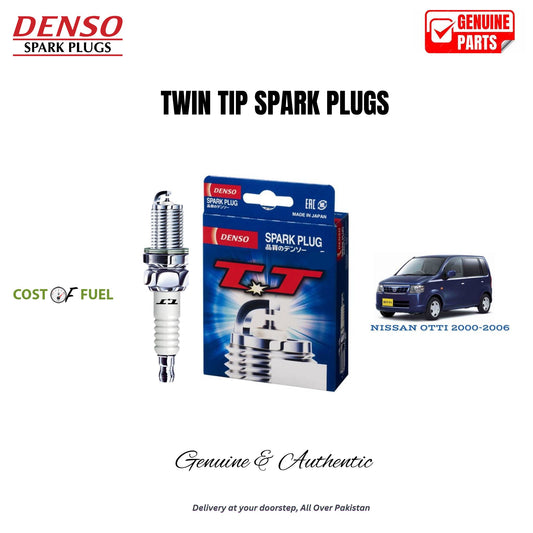 NISSAN OTTI 2000-2006 DENSO Twin Tip Spark Plugs 3pcs in Pakistan – genuine replacement, better mileage and smooth performance