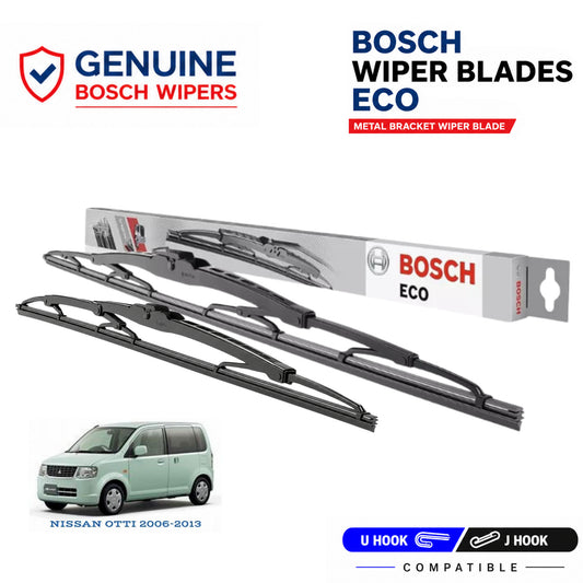 Bosch Genuine metal front wiper set for Nissan Otti 2006-2013, pair of two
