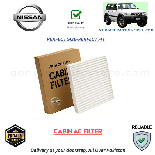NISSAN PATROL 1998-2010 CABIN AC FILTER in Pakistan. 100% Genuine, Reliable, Best Price, Cash on Delivery Available 