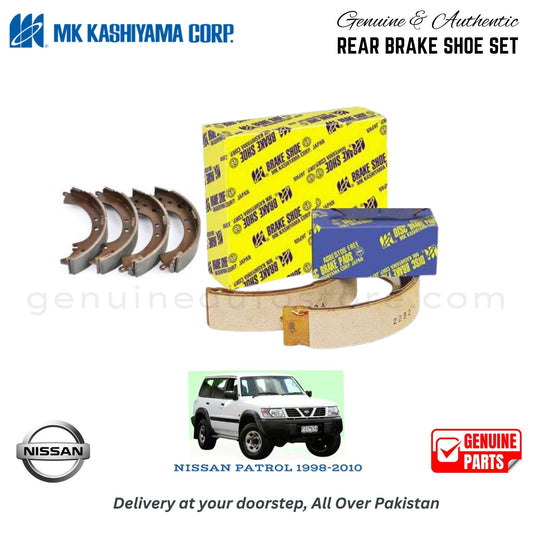 NISSAN PATROL 1998-2010 MK JAPAN REAR BRAKE SHOE SET in Pakistan. 100% Genuine, Reliable, Best Price, Cash on Delivery Available