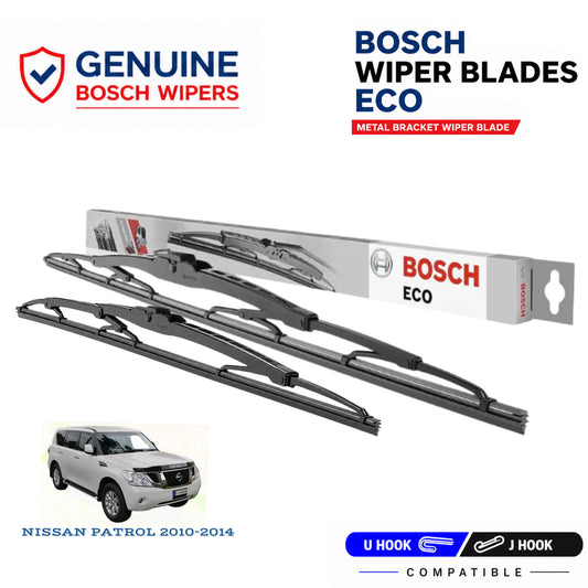 Bosch Genuine metal front wiper set for Nissan Patrol 2010-2014, pair of two