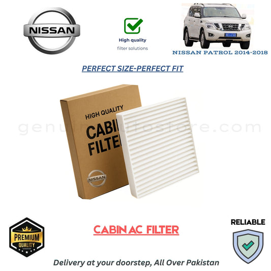 NISSAN PATROL 2014-2018 CABIN AC FILTER in Pakistan. 100% Genuine, Reliable, Best Price, Cash on Delivery Available 