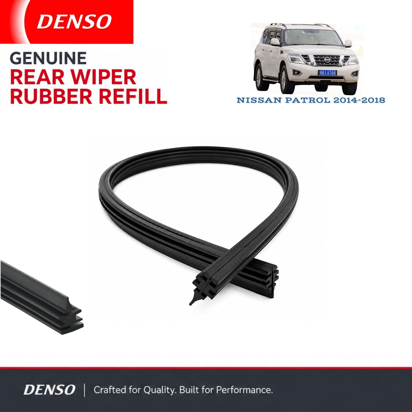 Denso Genuine rear wiper rubber for Nissan Patrol 2014-2018